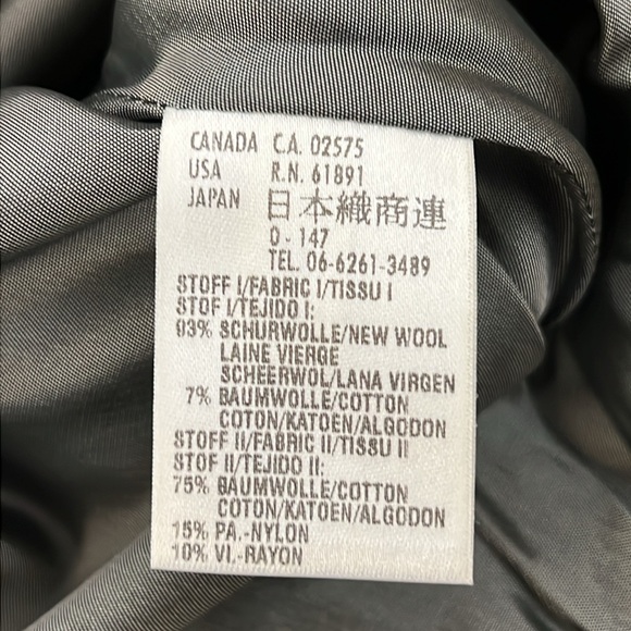 Escada Womens Gray Striped Sleeveless Top with Lace Hem - Picture 8 of 8